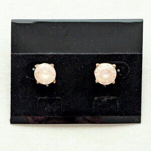 Chunky Quartz Solitaire Stud Earrings Glam Wedding Prom Fairy Princess Jewelry